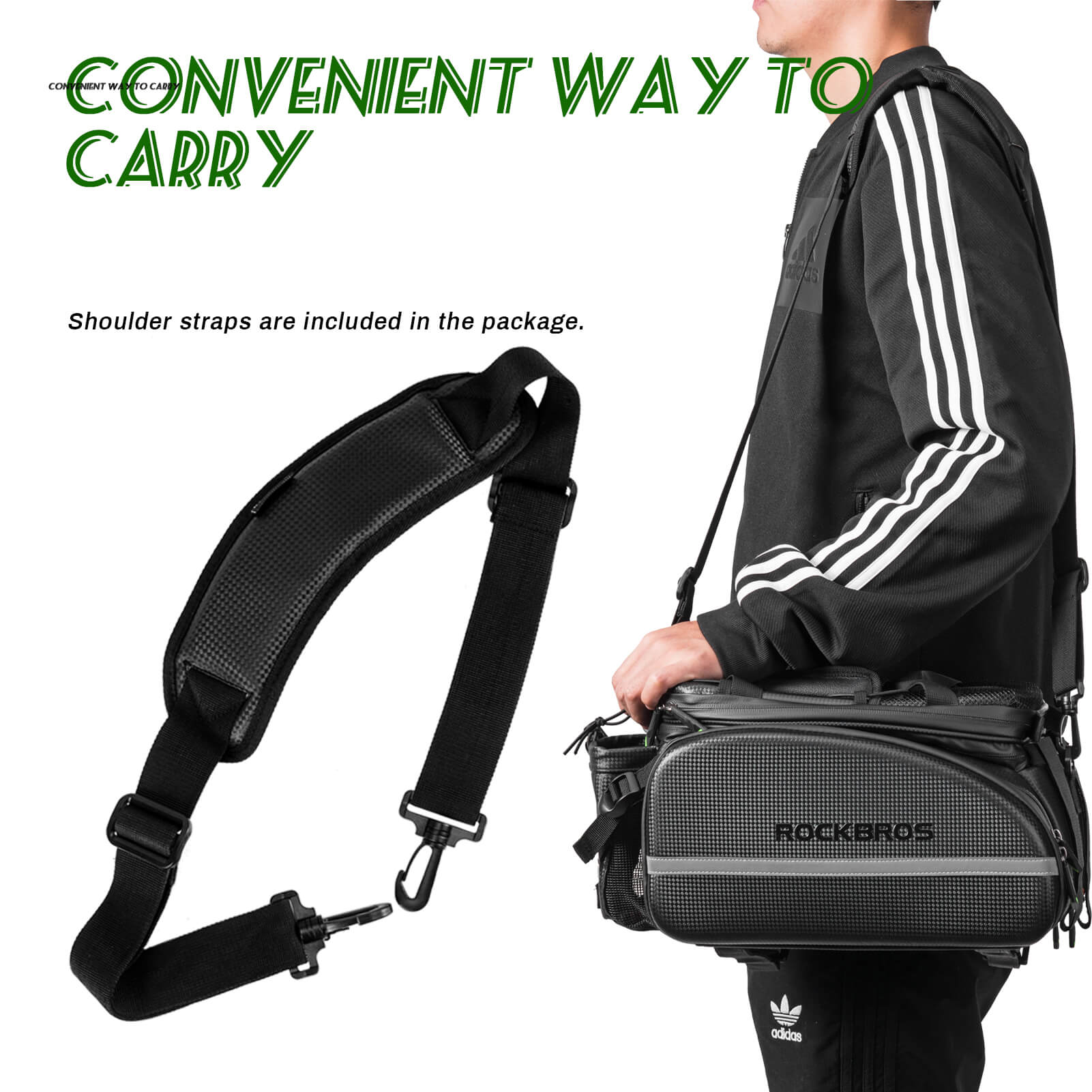 ROCKBROS Bike Rear Rack Bag Waterproof Multifunctional Bike Trunk Bag - OVERLANDERS Outfitter