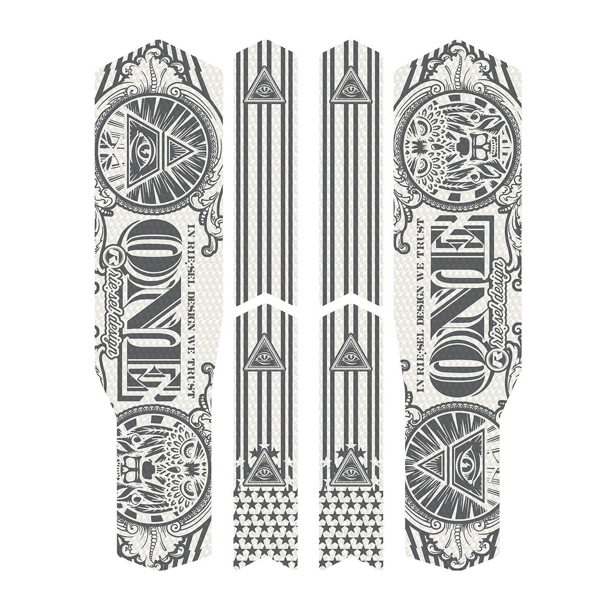 ZEITBIKE Riesel Design Chain Tape 3000 frame protection tape on bicycle frame, durable protective film for chain area.