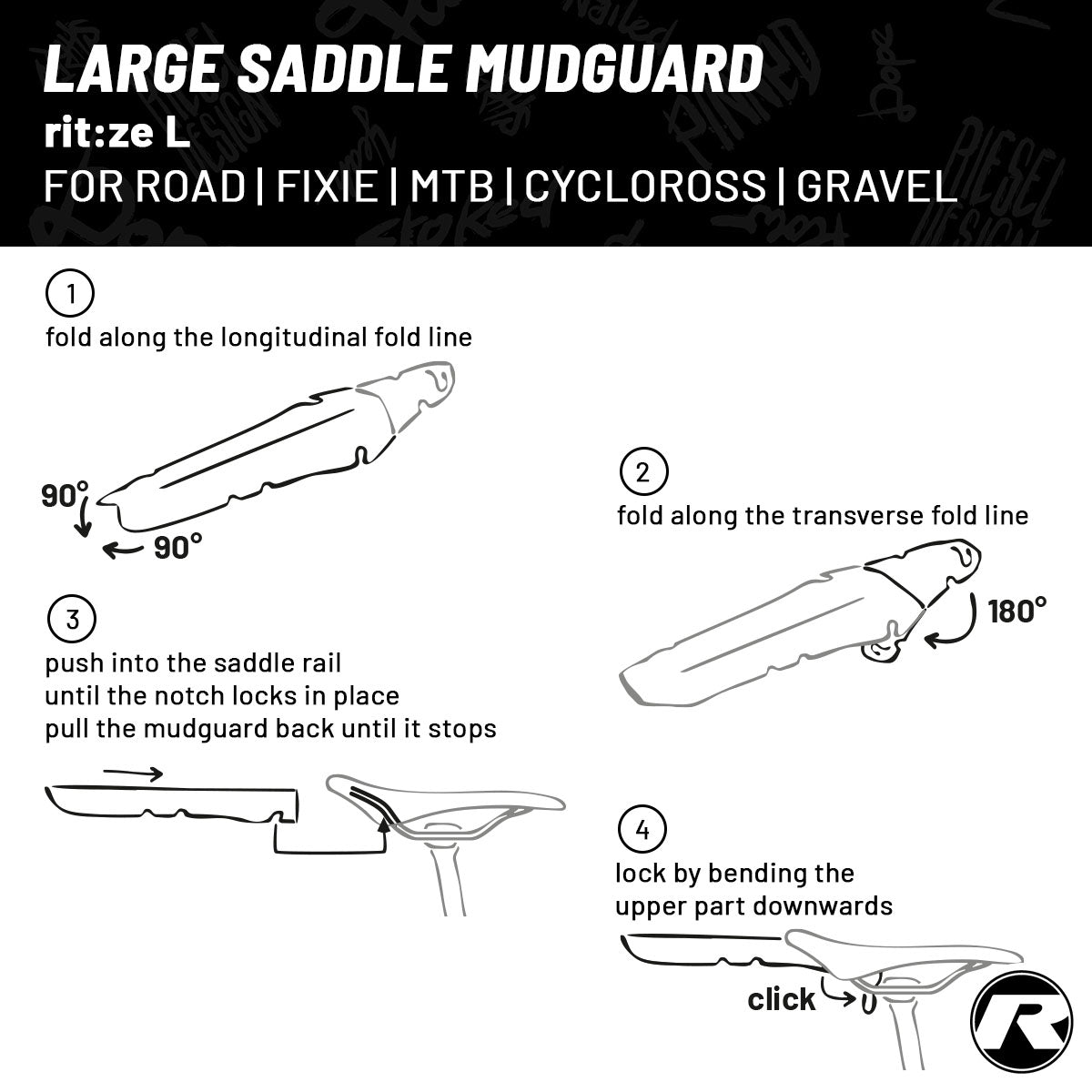 Riesel Design - Rear Mudguard - RIT:ZE L - OVERLANDERS Outfitter