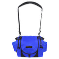 Gotta Go Gotta Throw Revolution Carolina Team V3 disc golf bag in sapphire blue with black accents, designed for carrying discs and accessories.