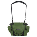 Gotta Go Gotta Throw Revolution Carolina Team V3 disc golf bag in olive green with multiple compartments and adjustable straps.