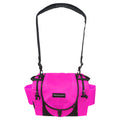 Gotta Go Gotta Throw Revolution Carolina Team V3 disc golf bag in brilliant rose with black accents, multiple compartments.