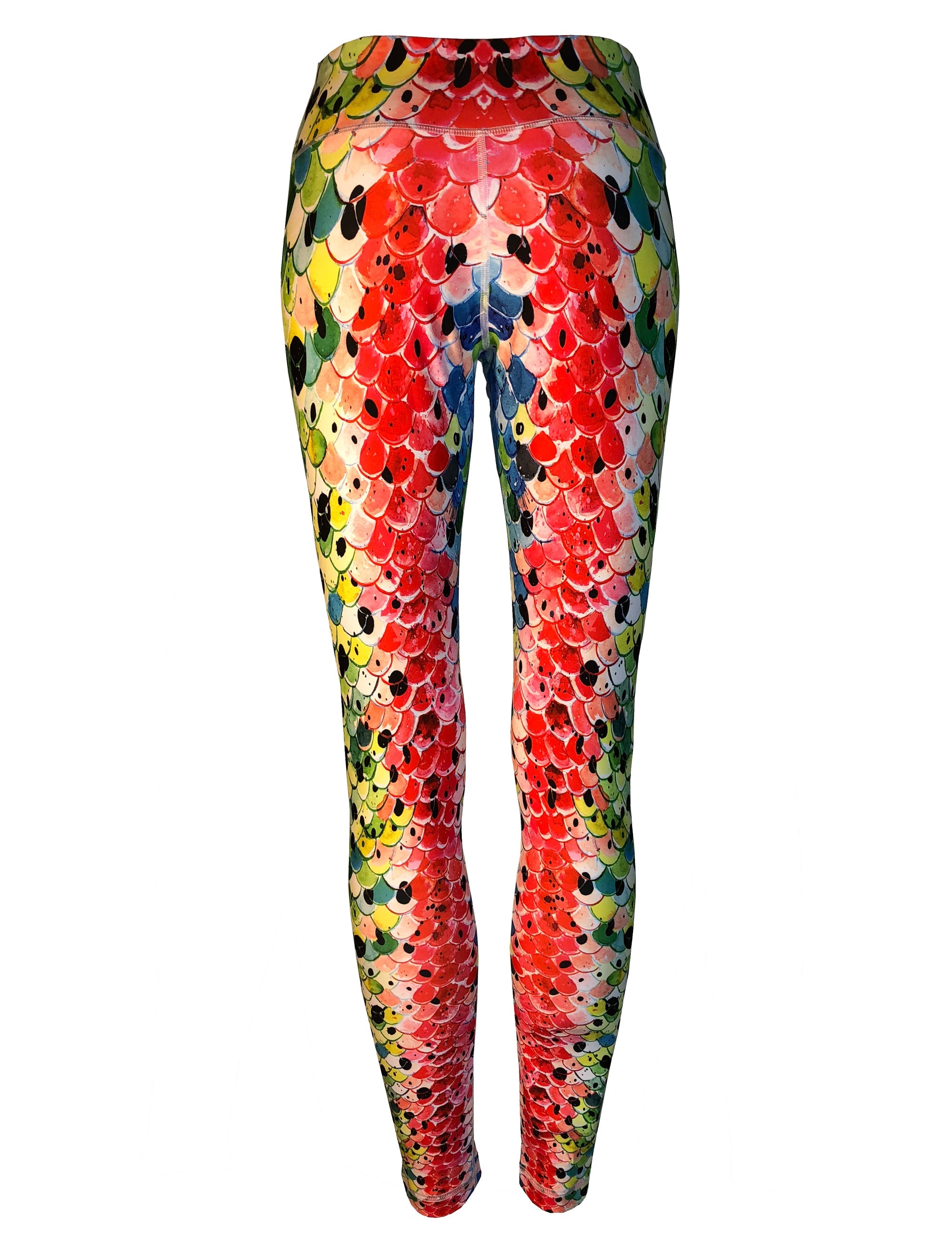 Rainbow trout fish print all sport leggings by Cognito Brands featuring vibrant rainbow trout pattern and comfortable athletic fit.