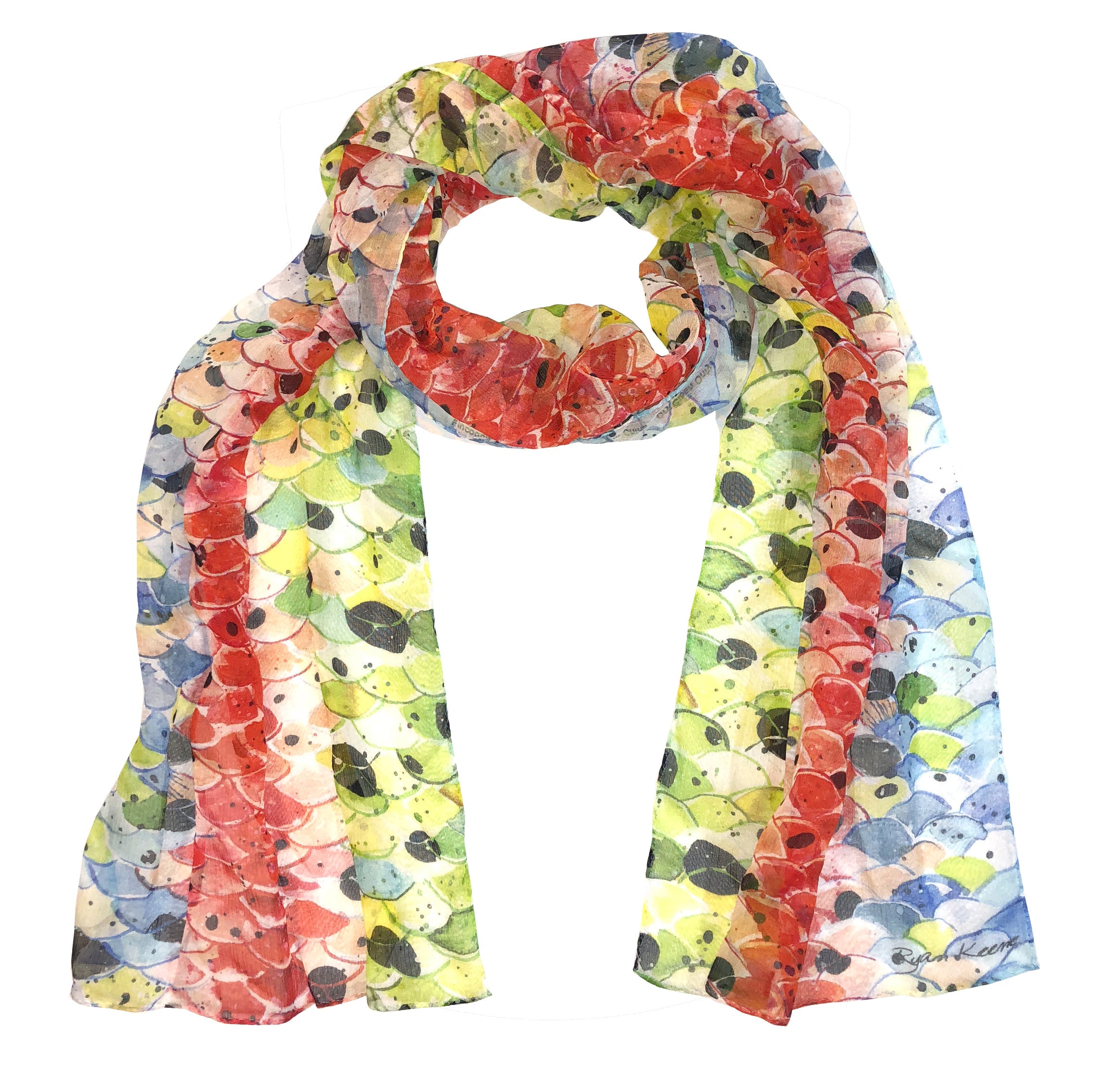 Fin-Flank Silk Rainbow#3 Scarf - OVERLANDERS Outfitter