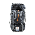 Emerge Survival 80L Ranger Backpack with multiple compartments and durable design for outdoor survival and hiking adventures.