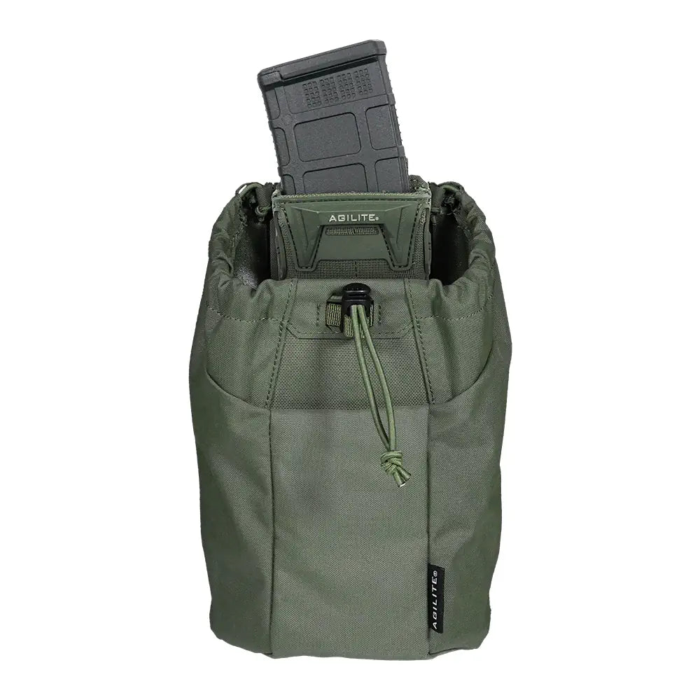 Ranger Green Mag-Release Dump Pouch by HCC Tactical for quick magazine storage and access during tactical operations
