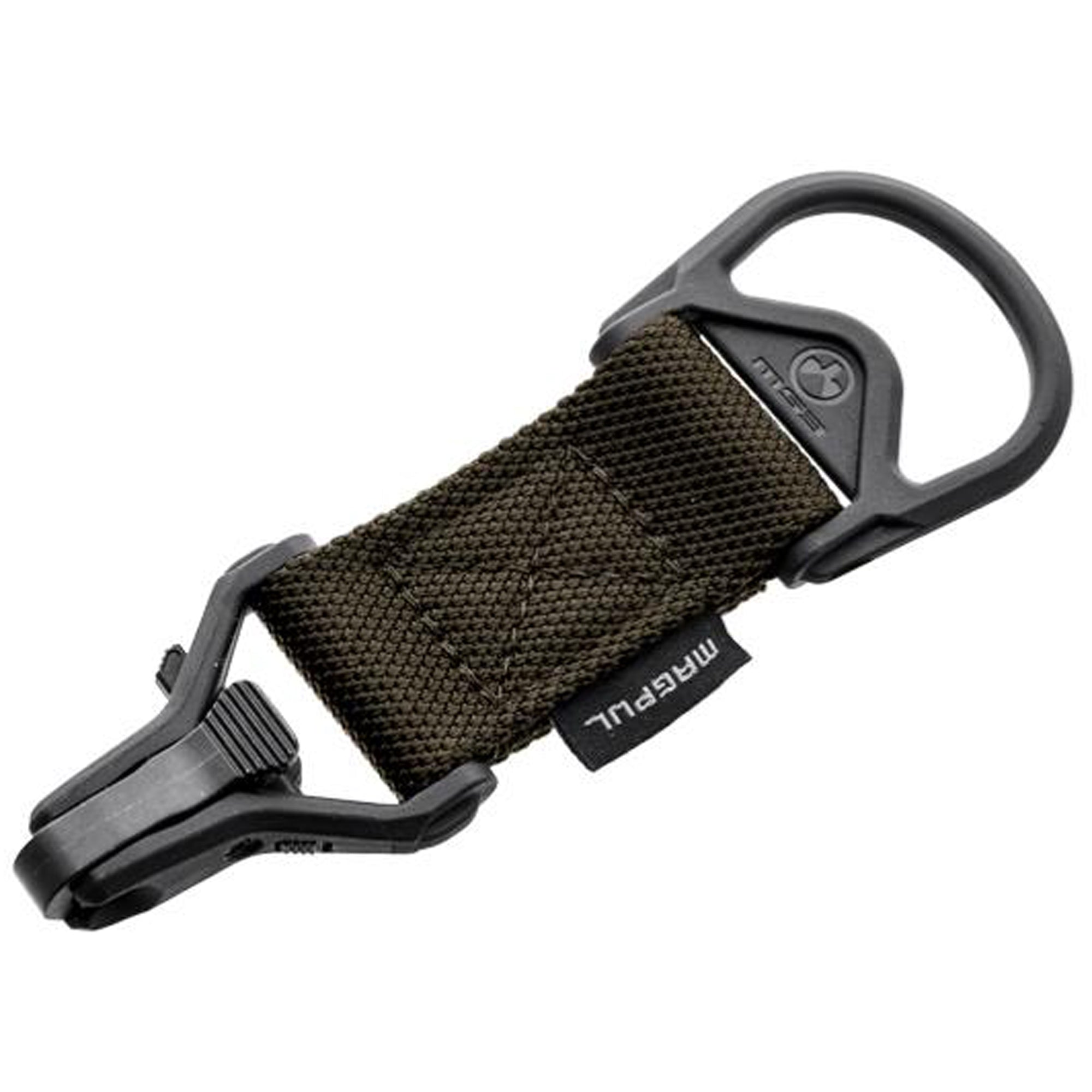 Ranger green HCC Tactical MS1 MS3 adapter slings displayed on a neutral background, showcasing its design and color.
