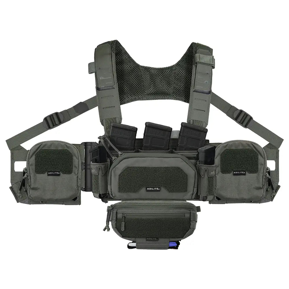 HCC Tactical Reaper Rig Warfighting Bundle chest rig with multiple pouches and MOLLE webbing for tactical gear storage.