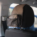 Luno® headrest organizer with multiple pockets for storage, designed for a clutter-free car interior.
