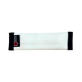 Recycled Firefighter Recycled Fire Hose Dog Fetch Toy in white and black, durable and eco-friendly for playful dogs.