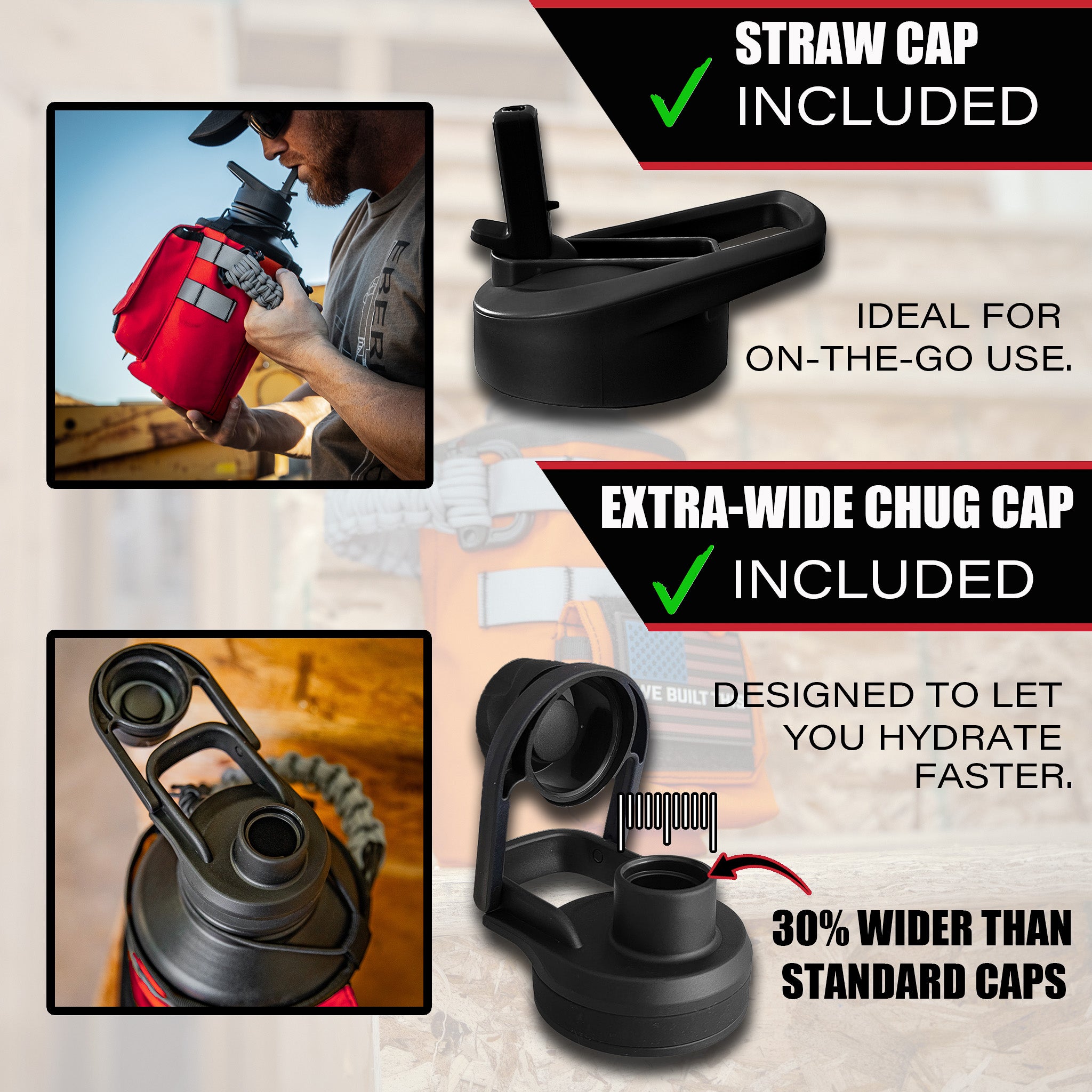 64oz Iron Workforce Bottles - We The Collective