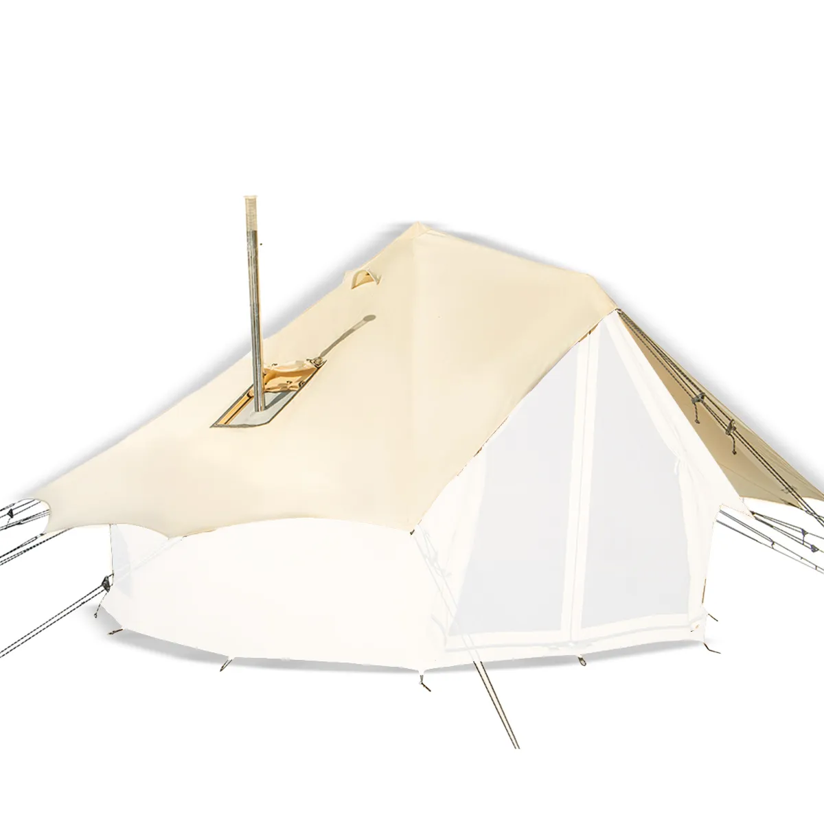 White Duck Outdoors Bell Tent fly sheet, waterproof outdoor tent accessory, shown in the main image for Regatta bell tent protection.