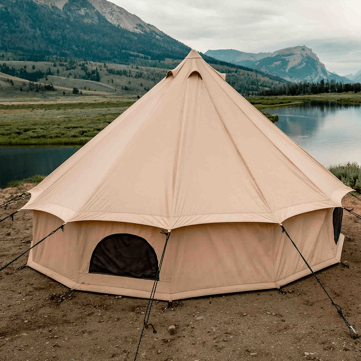 Used - 20' Regatta Bell Tent - Sandstone - OVERLANDERS Outfitter