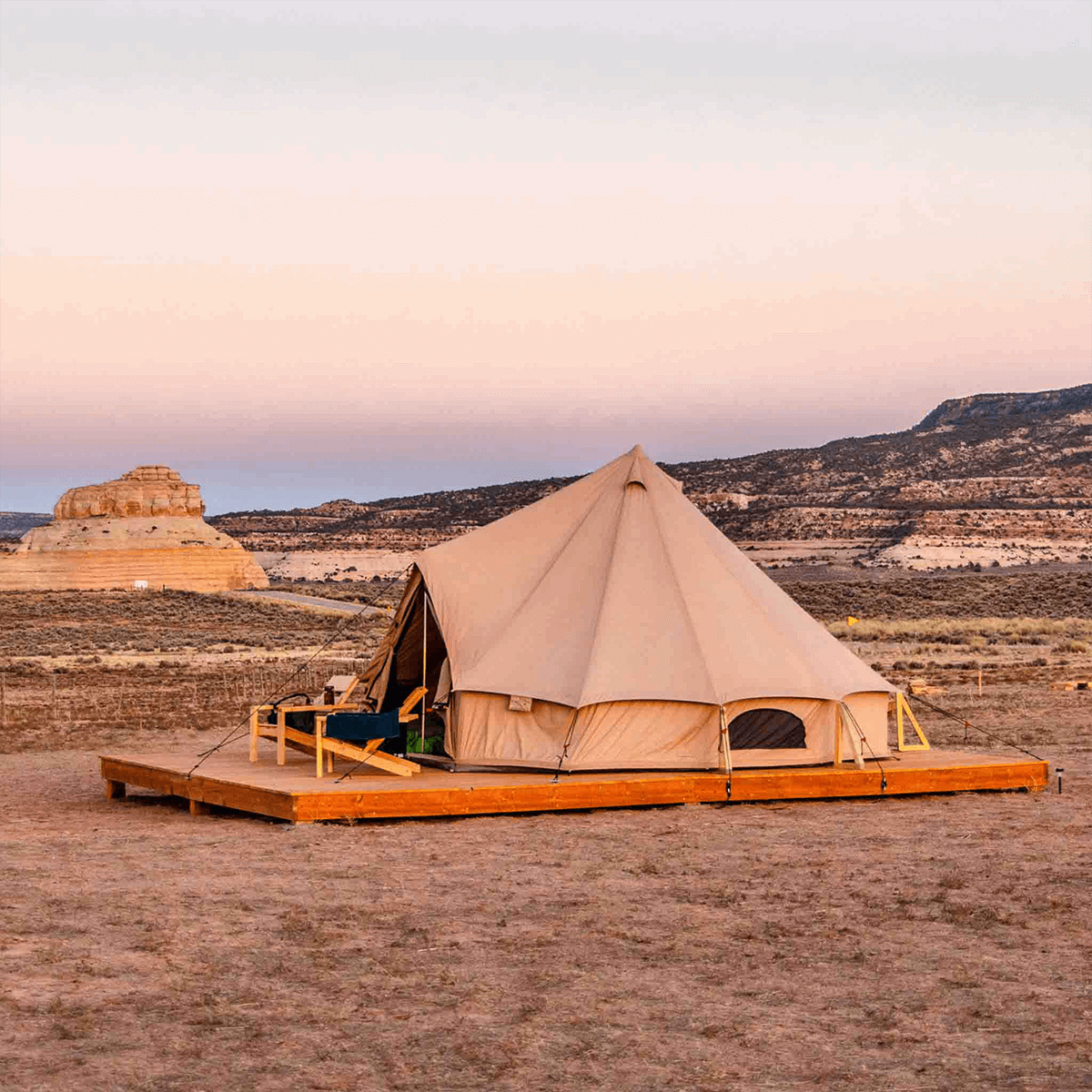 Used - 20' Regatta Bell Tent - Sandstone - OVERLANDERS Outfitter