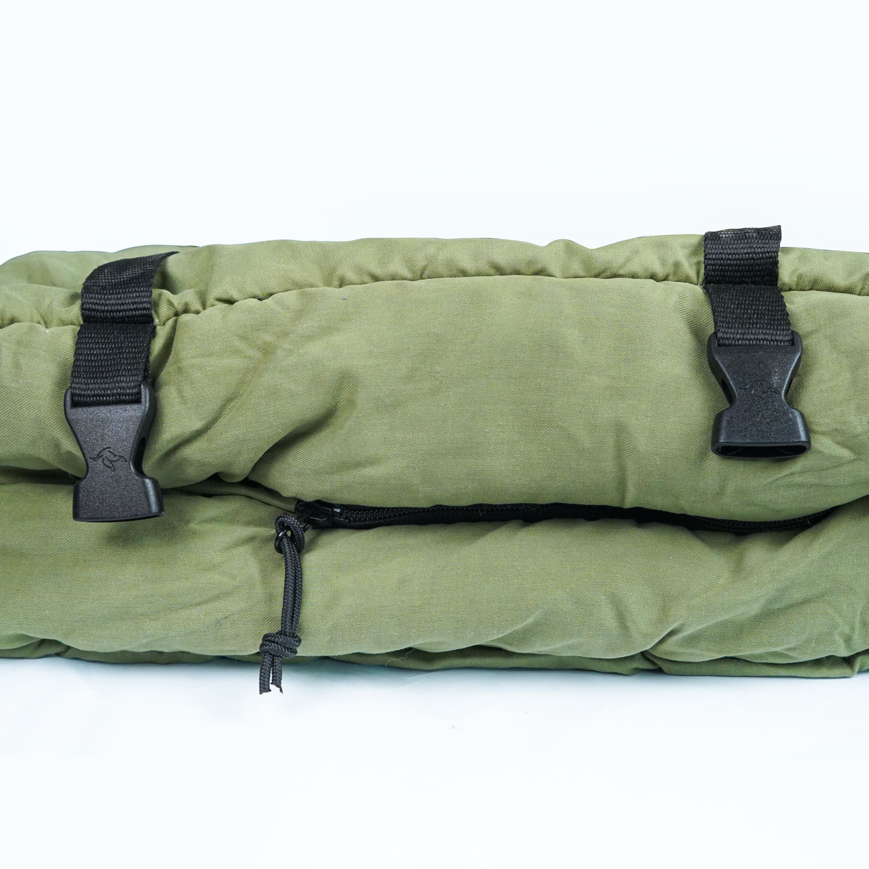 White Duck Outdoors Slumbernest™ sleeping bag for 30°F temperatures, showcasing its insulated, compact design for cold weather camping.