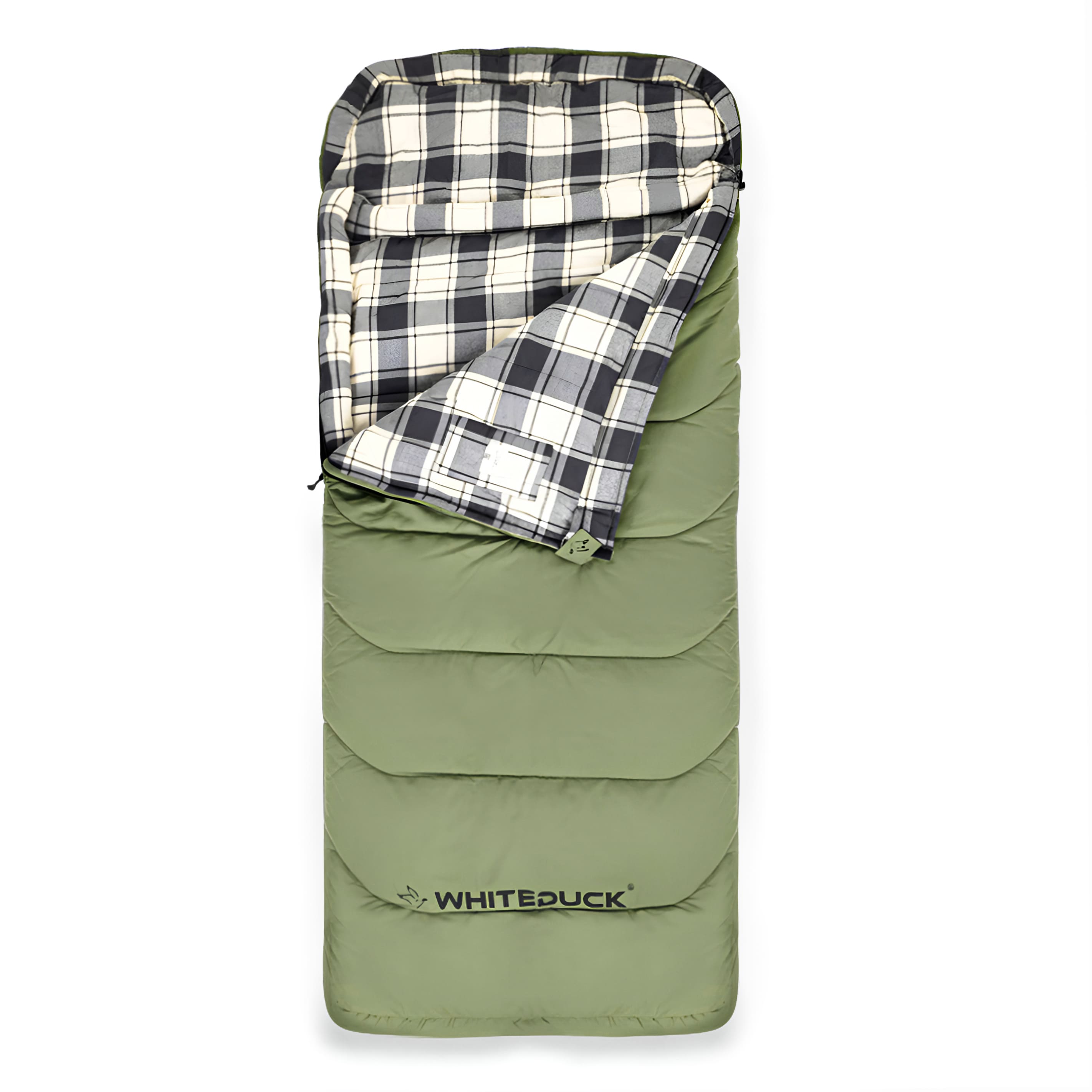 White Duck Outdoors Slumbernest™ Sleeping Bag in 30°F, showing its insulated, lightweight design ideal for outdoor camping.