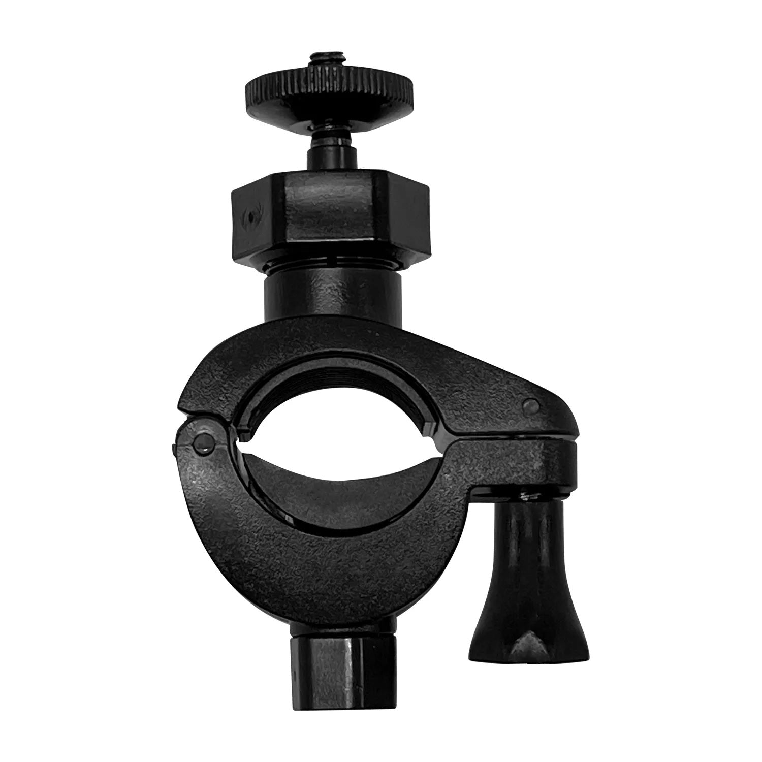 Rexing bike mount for action camera and fishing camera, securely attaches cameras to bicycles for outdoor recording.