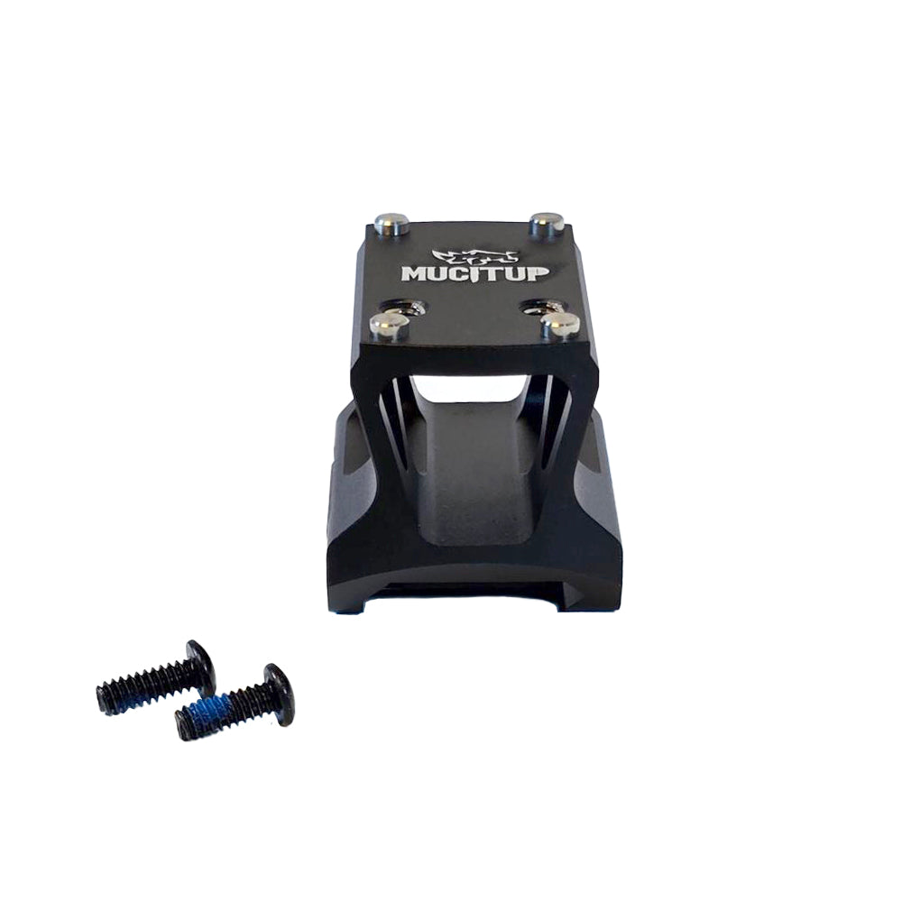 MUCTAC RMSc high mount riser for optics, 1.26-inch T6061 aluminum, designed for firearm accessories, shown in black finish.