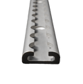 Rollercam L Track surface mount in a 2-pack, showing metal track with mounting holes for secure attachment.