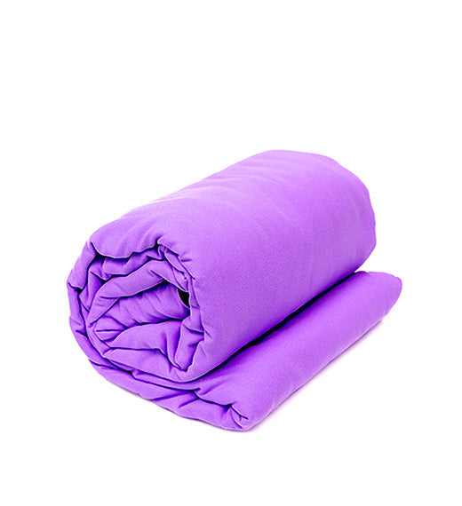 Royal purple Pike Trail sleeping bag liner shown, lightweight and soft interior, designed to add extra warmth and comfort for camping.