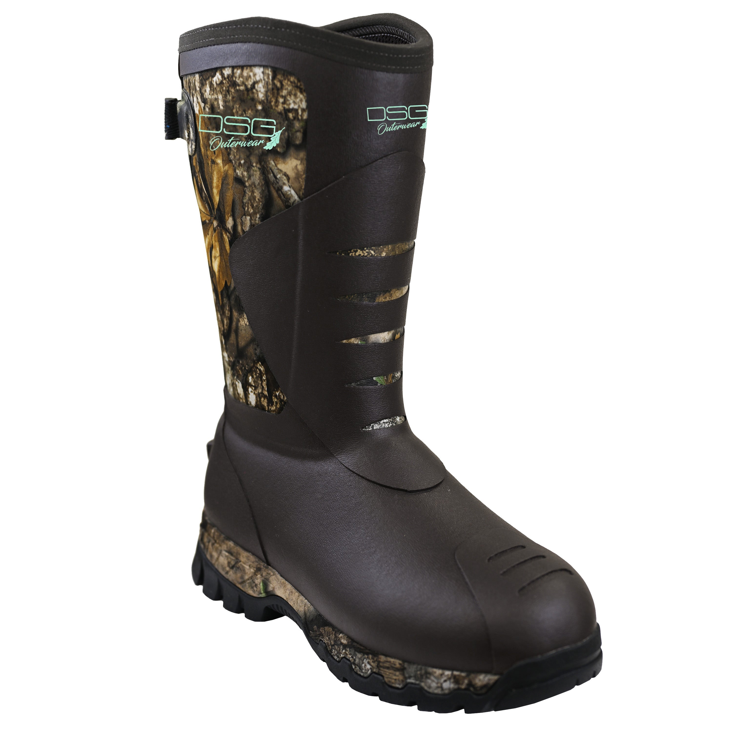 DSG Outerwear Rubber Boot 2.0 with 400 grams insulation, shown from a 45-degree angle, highlighting durable waterproof footwear.