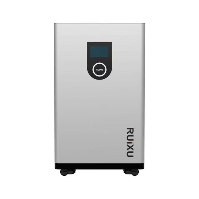 Outdoor RUiXU Lithi2-16 battery by Portable Sun LLC showing a robust, self-heating lithium battery with 51.2V, 314Ah, 16kWh capacity.