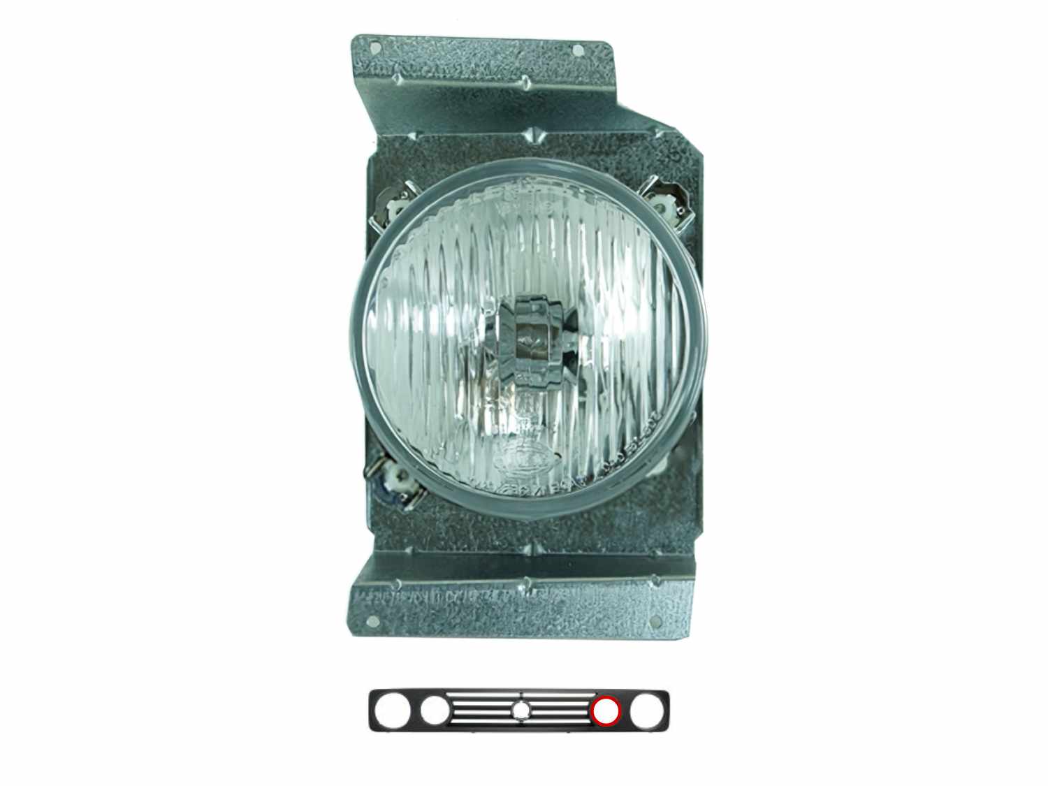 High Beam Assembly - Driver Side (South African Grille) - OVERLANDERS Outfitter