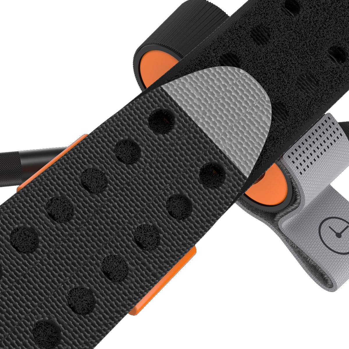 Black and orange SAM XT Extremity Tourniquet for bleeding management, designed for quick application and secure control.
