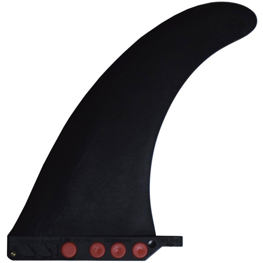 9" Toolless 'Click' Fin RIGID Black | Easy Install SUP Fin - OVERLANDERS Outfitter