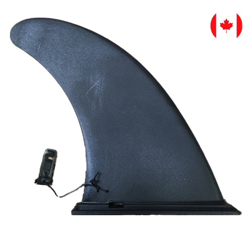 Vamo Life 8-inch rigid pin box center fin for inflatable boards, featuring durable construction and secure attachment.