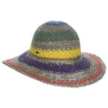 Crocheted straw sun hat from Scala Eldoris by HatCountry, featuring a wide brim and stylish design for sun protection and fashion.