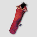 Silk Egyptian Cotton MummyLiner by COCOON, showcasing smooth silk and soft Egyptian cotton fabric for comfortable sleep.