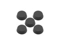 Set of five black interior screw caps for Vanagon by GoWesty, shown in a close-up of the caps on a vehicle interior.