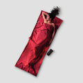 COCOON TravelSheet™ made of luxurious silk Egyptian cotton, showcasing its soft texture and elegant design.