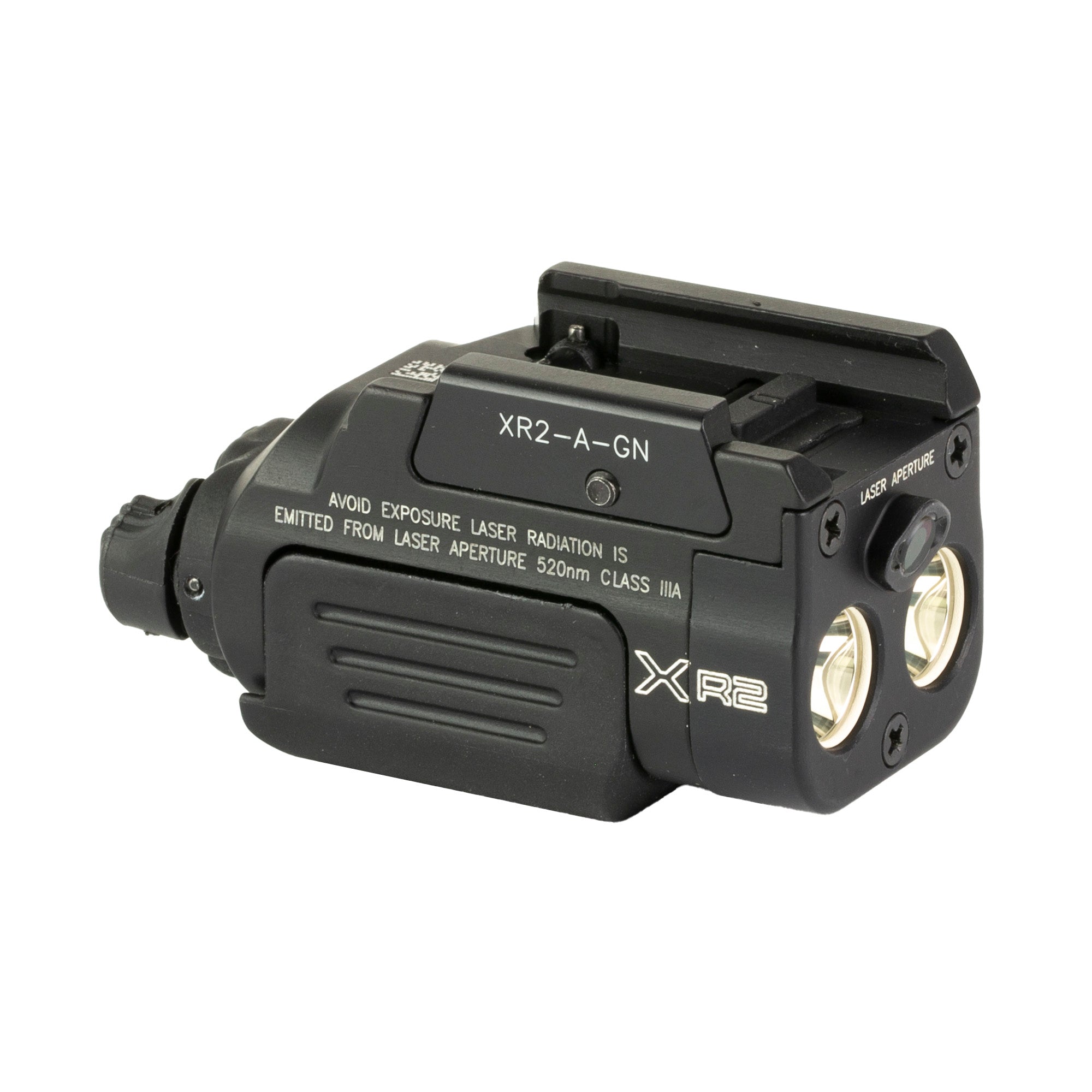 HCC Tactical XR2 illumination marking device in green, showcasing its compact design and LED light features.