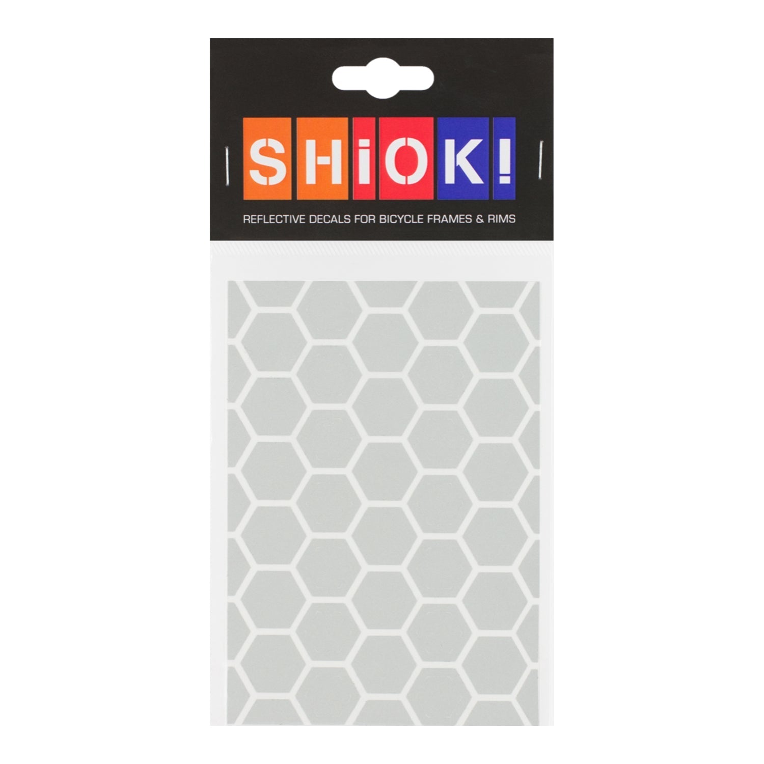 Silver honeycomb frame reflective by ZEITBIKE, designed for visibility and safety on bicycle frames.