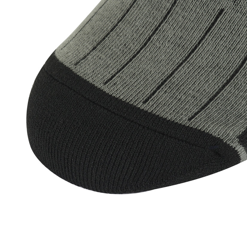 M-TAC Tactical Ranger mid calf socks in gray with reinforced heel and toe, designed for durability and comfort.
