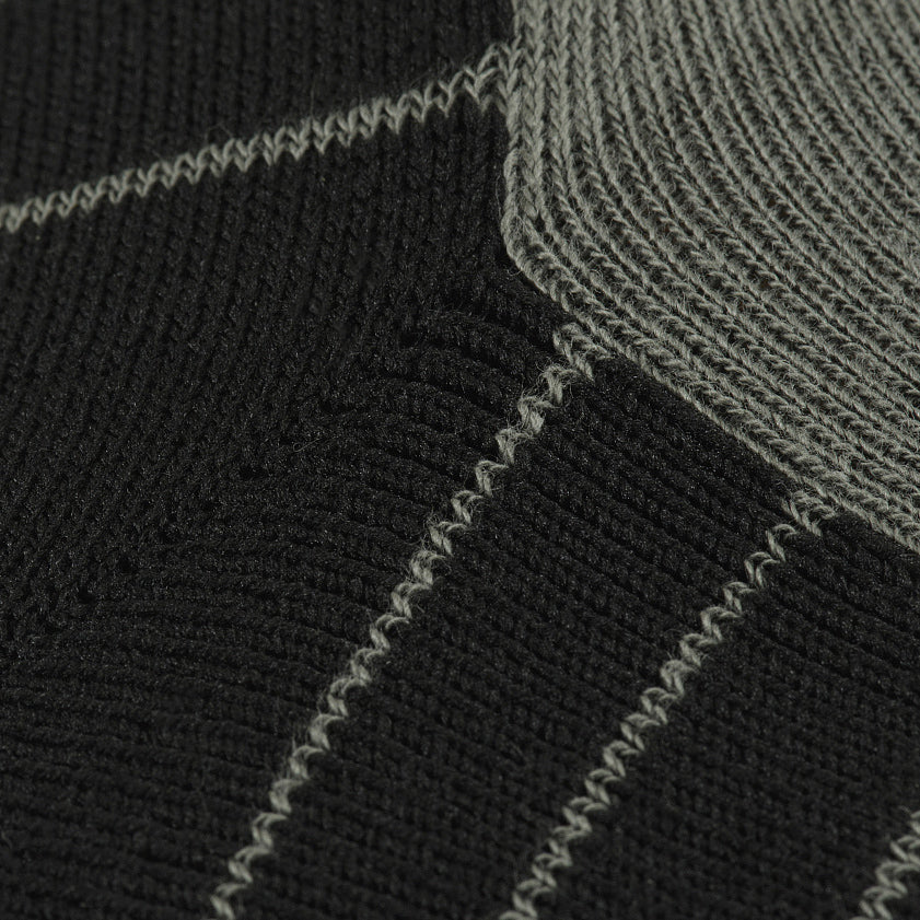 M-Tac Tactical Ranger mid calf socks in dark color, showcasing durable fabric and reinforced heel and toe design.