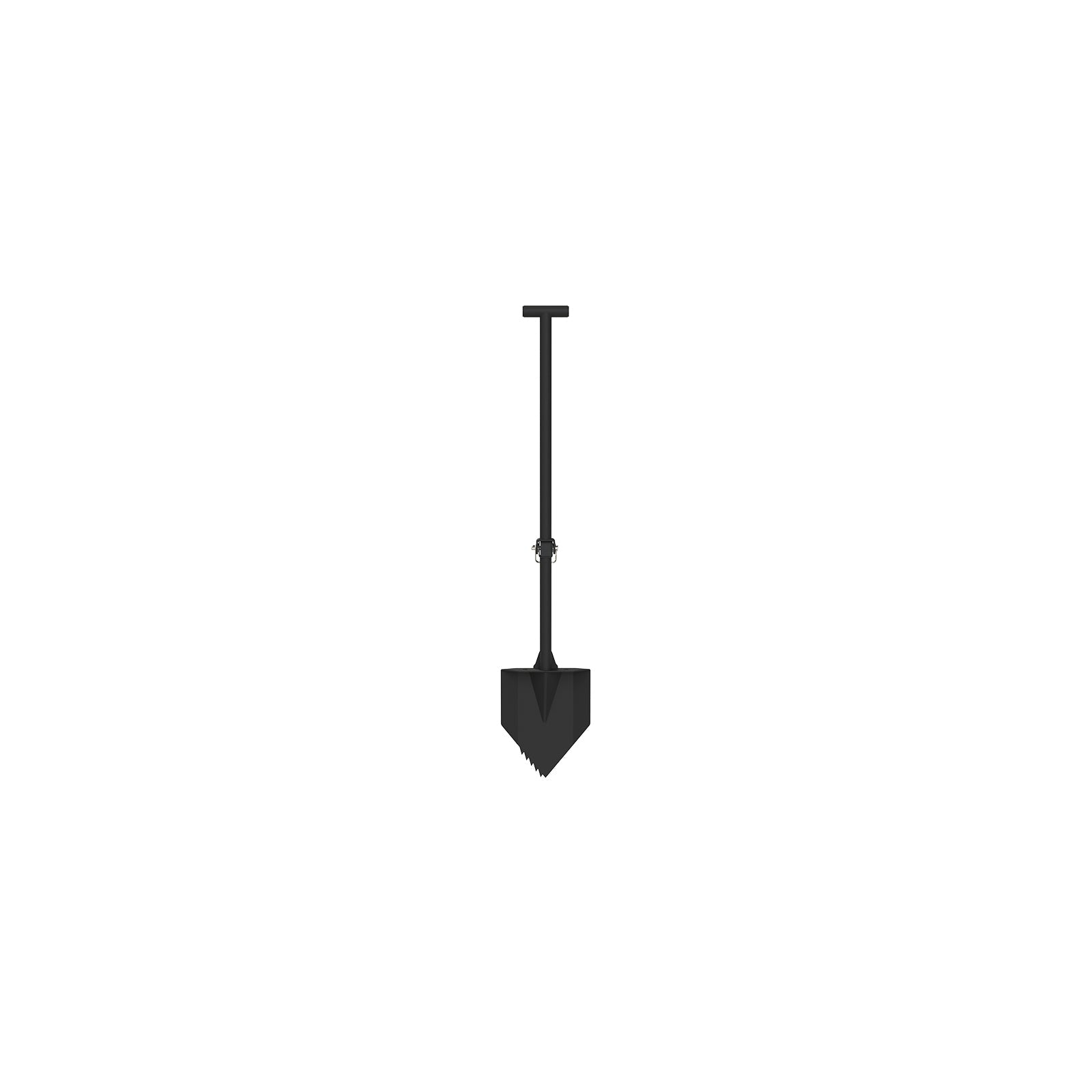 The Van Mart Sprinter Mule Pack Shovel Mount Set, featuring a sturdy shovel carrier for exterior vehicle use.