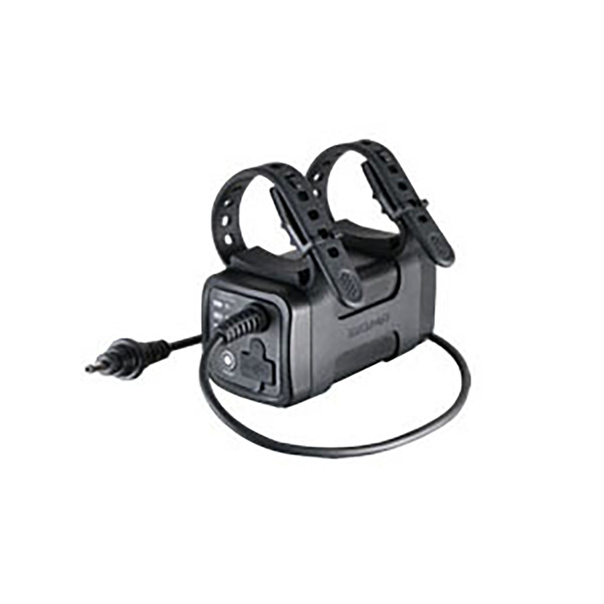 ZEITBIKE SIGMA Light BUSTER 2000 bicycle power light mounted on a bike handlebar, showing bright LED beam and adjustable settings