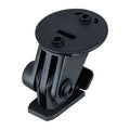 Sigma Go Pro front light adapter for Aura 100 and Buster 800/1100 cyclecomputers, shown attached to bike handlebar.