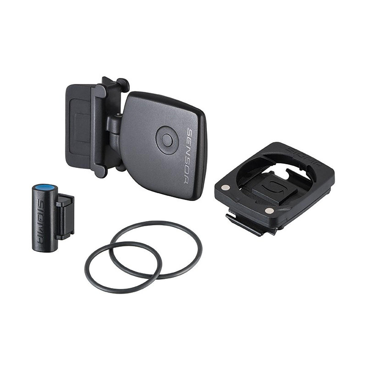Sigma Speed Transmitter STS Kit Bike 2 cyclecomputer accessory by ZEITBIKE, shown with transmitter and mounting components.