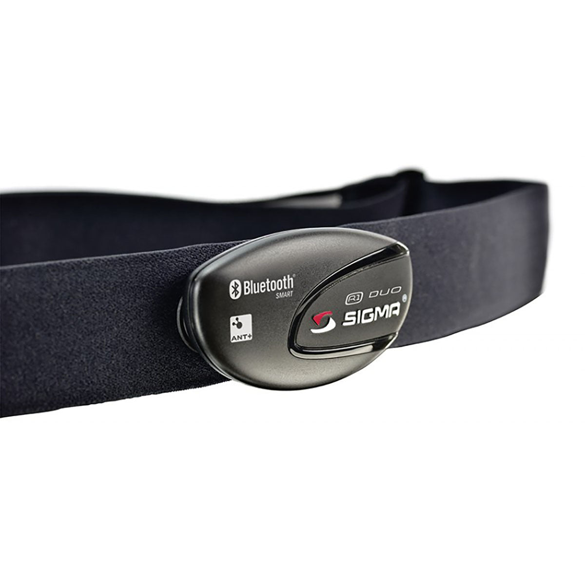 Sigma R1 Duo ANT+ Bluetooth Smart HR transmitter with Comfortex+ strap for cyclecomputers, compatible with Rox 4.0 and Rox 11.1.
