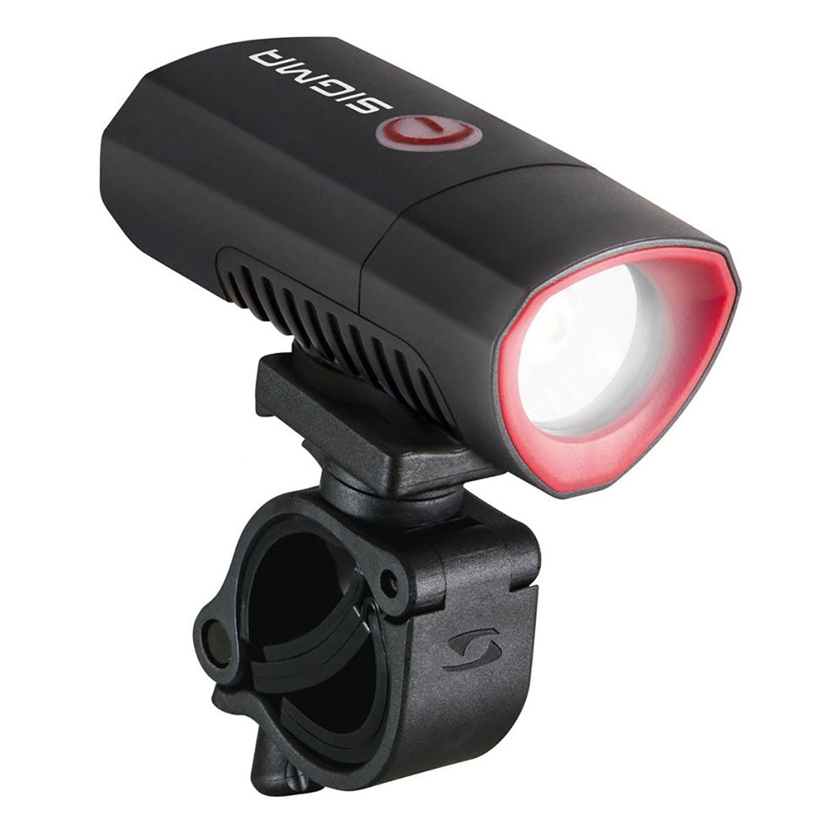 ZEITBIKE SIGMA Light BUSTER 300 bicycle power light with Nugget II flash mode, mounted on a bicycle handlebar.