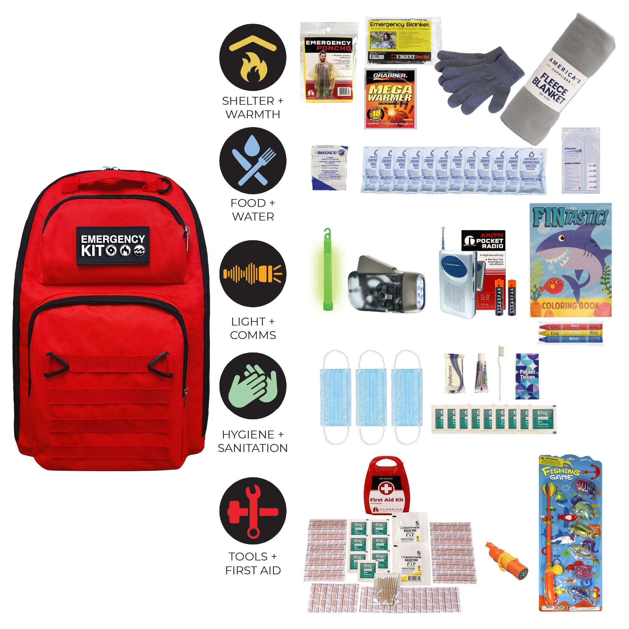 Children's Emergency Kit | Kid-Friendly Survival Backpack - OVERLANDERS Outfitter