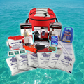 Waterproof Bug Out Pal Survival Kit in portable emergency go bag, includes essential survival tools and supplies.