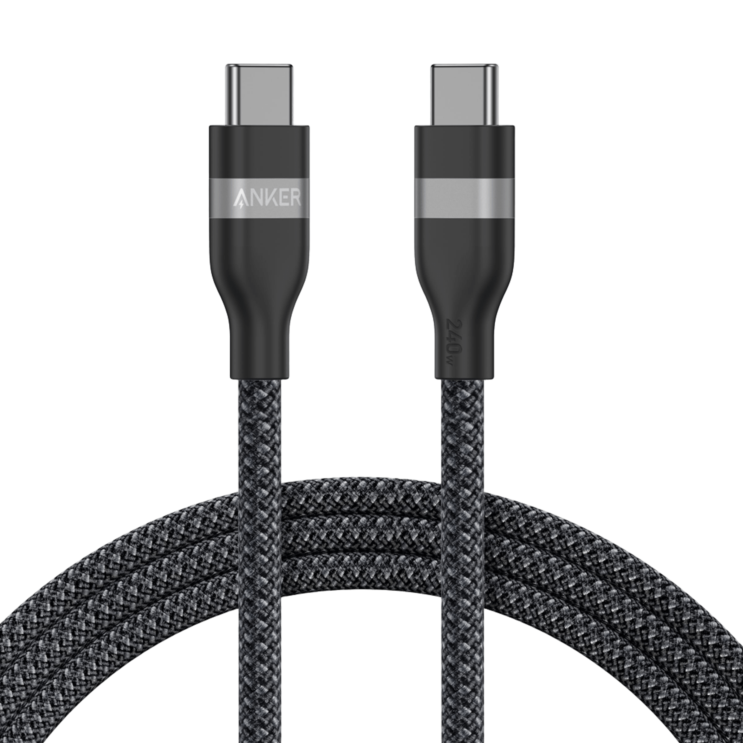 Anker USB-C to USB-C Cable (3 ft / 6 ft, 240W, Upcycled-Braided) - We The Collective