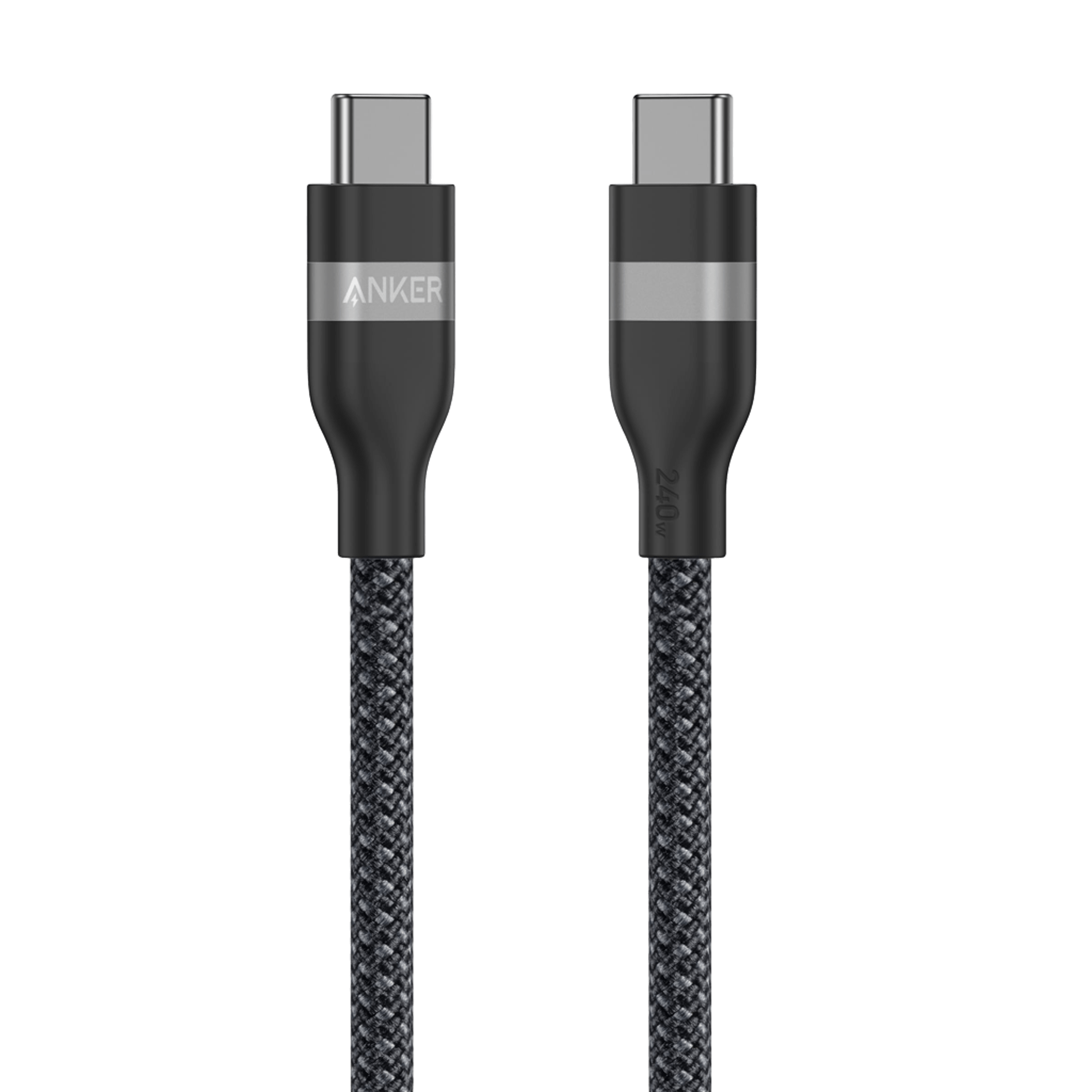 Anker USB-C to USB-C Cable (3 ft / 6 ft, 240W, Upcycled-Braided) - We The Collective