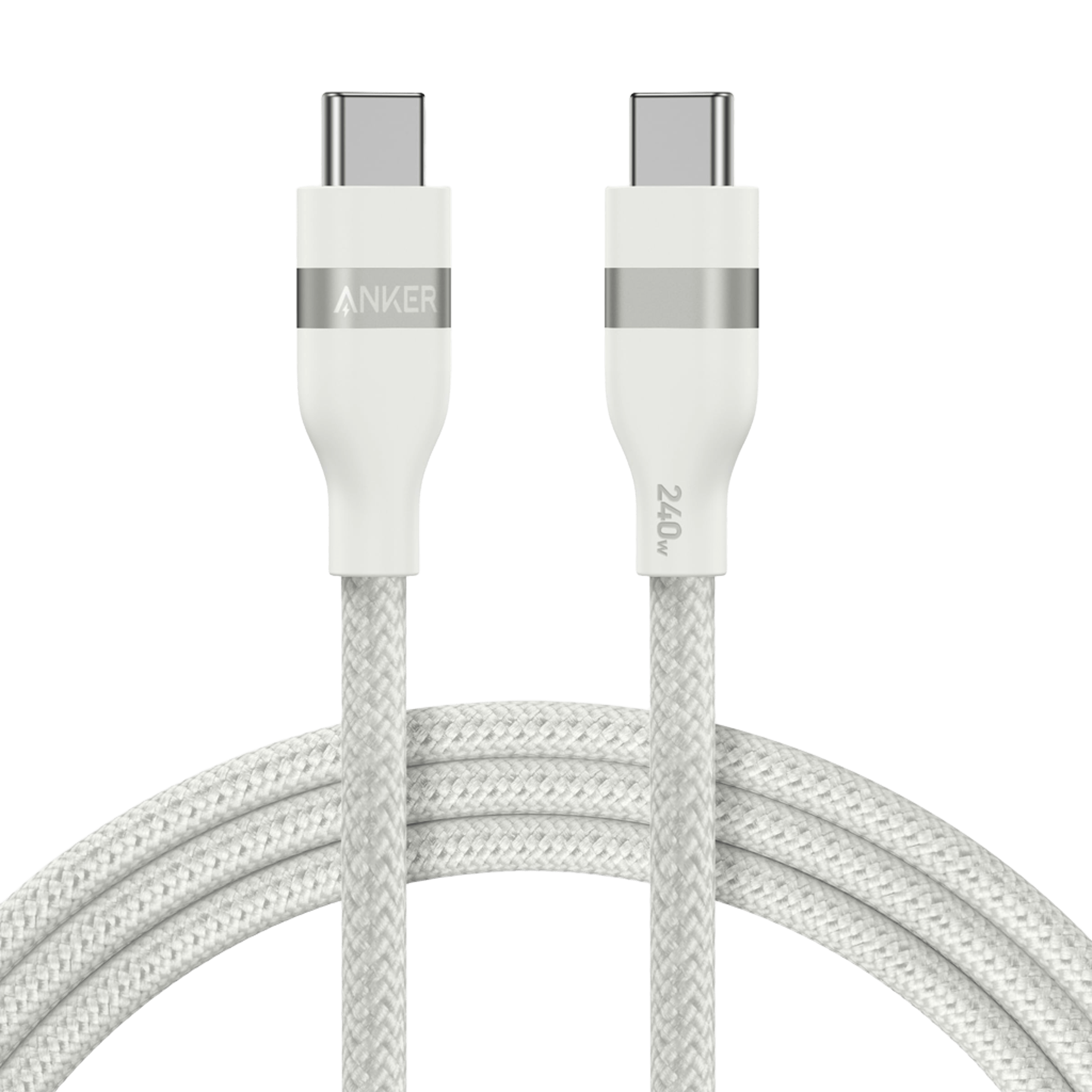 Anker USB-C to USB-C Cable (3 ft / 6 ft, 240W, Upcycled-Braided) - We The Collective