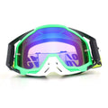Bean's Moto Booth 100%™ off-road motorcycle goggles with clear lenses and adjustable strap, designed for motocross and dirt biking.